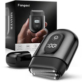 Fangaci shaver front view shows compact design for daily use