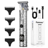 Fannas cordless hair clippers with USB charging for travel use.