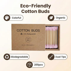 FANPOI biodegradable wooden-stick swabs reduce plastic waste and feel sturdy.