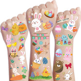FanRui tatuajes Pascua para niños, colección colorida para fiestas y manualidades.