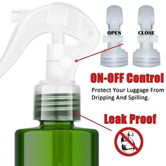FANSTINOW green bottle releases a fine mist for even hair application