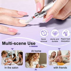 Fantexy white ceramic nail bit with cone tip for gel removal