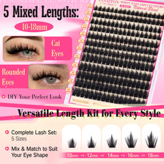 FANXITON D-curl look supports versatile styles like cat-eye with clusters