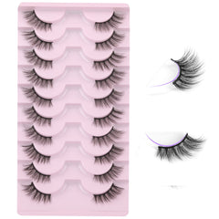 FANXITON Half Lashes natural wispy look for daily wear
