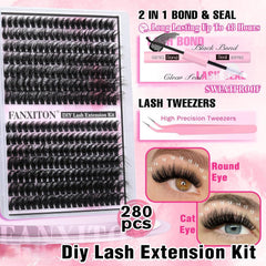 FANXITON lash bond adhesive bottle for strong hold and long wear