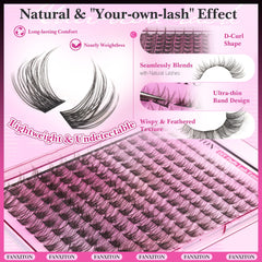 Fanxiton lash bond and seal bottle highlighting sweatproof performance.