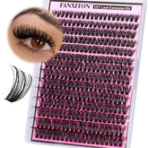 FANXITON lash clusters tray with 280 pieces for easy DIY extensions