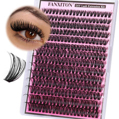 FANXITON lash clusters tray with 280 pieces for easy DIY extensions