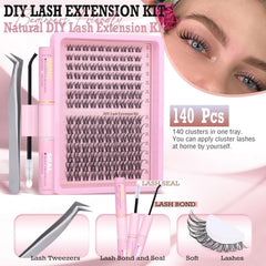 FANXITON wispy lash clusters 8-16mm for versatile looks.