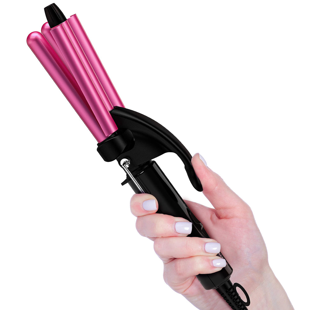 FARERY Mini Waver close-up of the 1/2-inch barrel for defined texture.