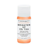 Farmacy Brightening Toner bottle highlighting 3% TXA for a more even complexion.