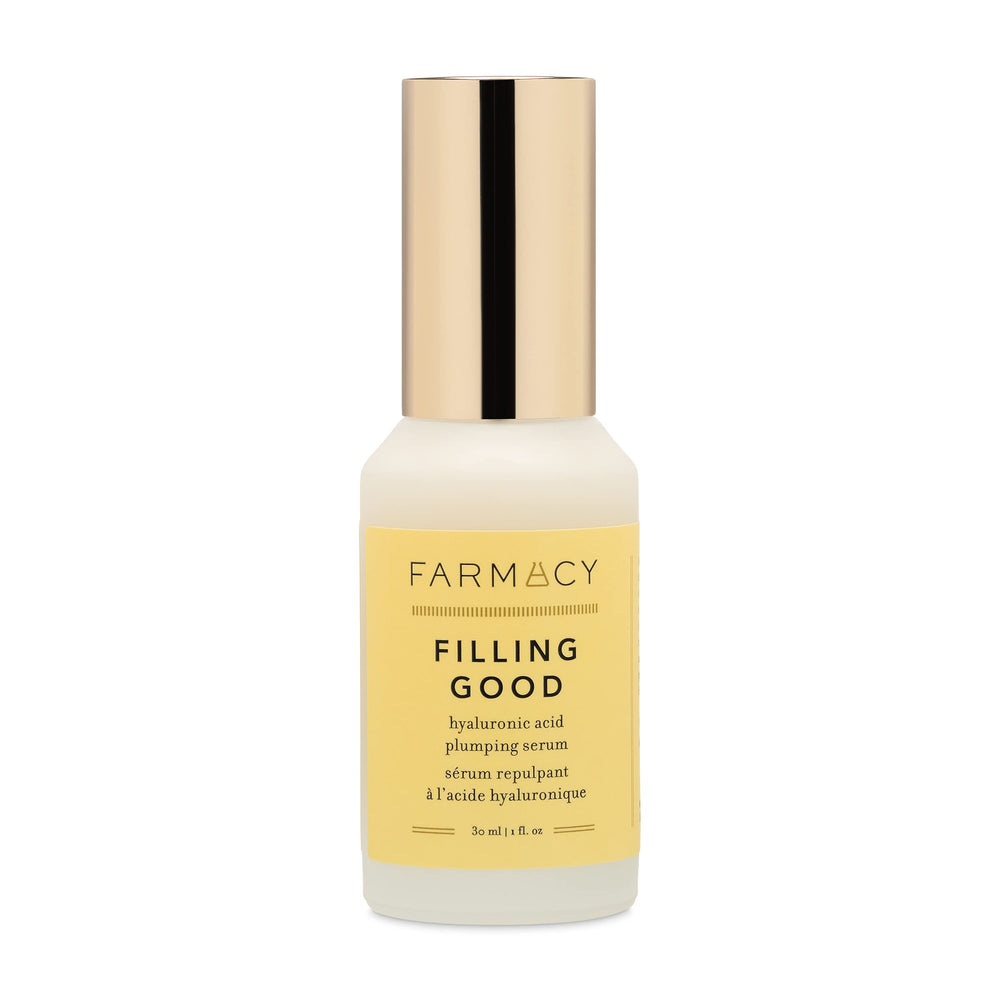 Farmacy Filling Good serum bottle delivering deep hydration for a healthy glow