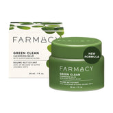 Farmacy Green Clean balm jar, gentle makeup removal that hydrates skin.