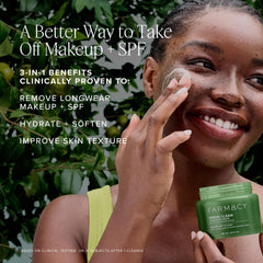 Farmacy Green Clean Balm removes waterproof makeup and SPF effectively