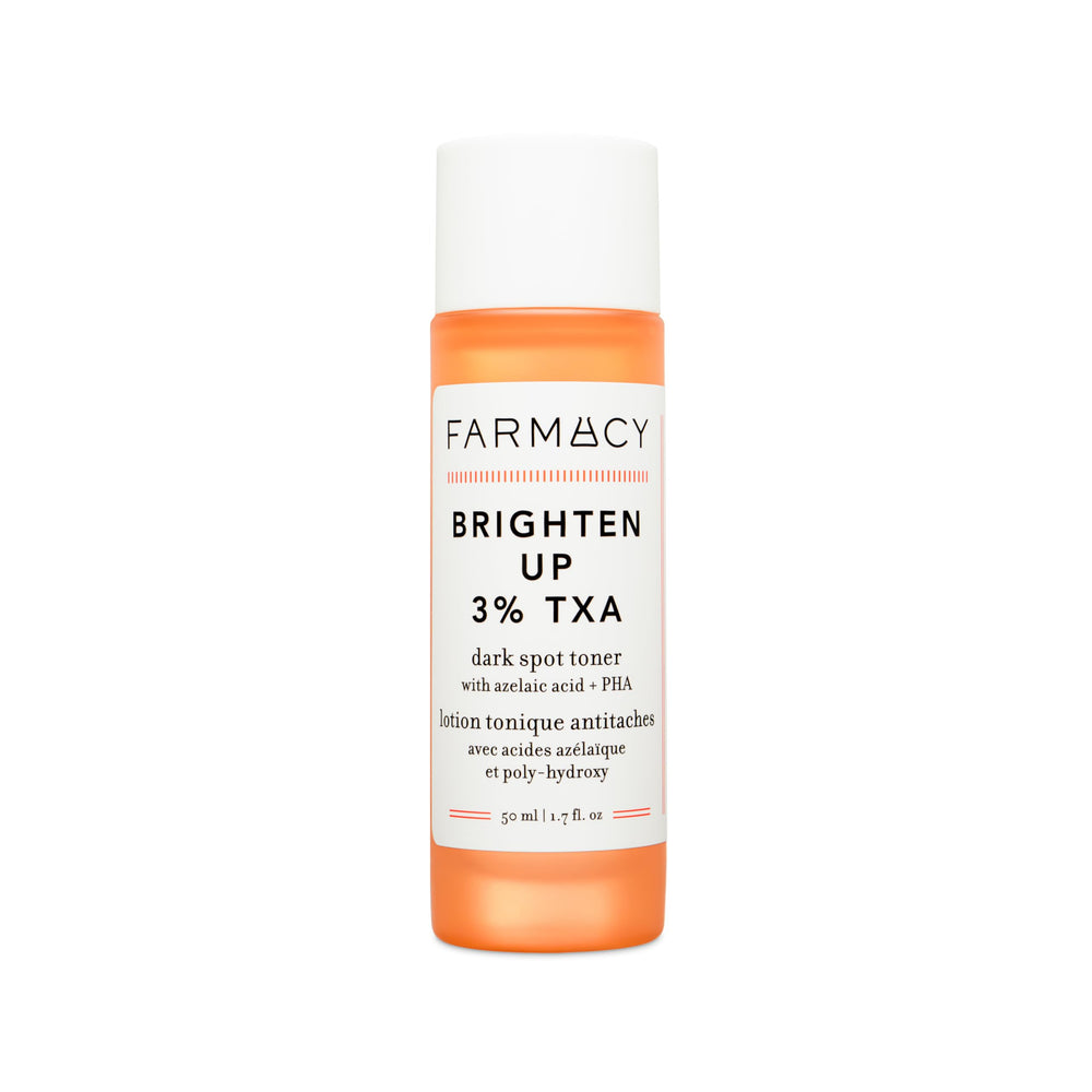 Farmacy tónico TXA 3% brillo facial para unificar tono y luminosidad.