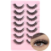 FARRED Cat Eye Lashes natural short wispy strip for subtle daily enhancement.