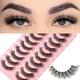 Farred natural cat eye lashes with outer-corner lift for daily enhancement.