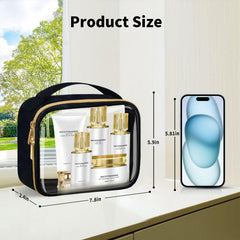 FAYORORY clear makeup bag interior view shows contents at a glance for quick security checks.