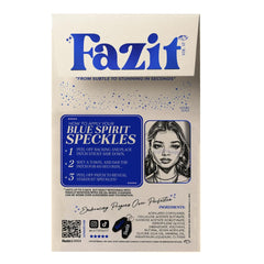Parches Fazit con destellos azules para fiestas y eventos brillantes