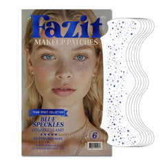 Parche Fazit con puntos azules para un look natural y duradero