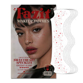 Parches Fazit de maquillaje con corazones brillantes para un look festivo y duradero