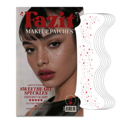 Parches Fazit de maquillaje con corazones brillantes para un look festivo y duradero