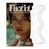 Parches Fazit maquillaje destellos oro para un brillo sutil y duradero.