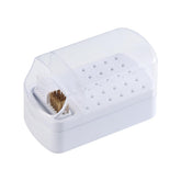 Fcozpjk 2-in-1 nail drill bit holder with 30-hole organizer keeps bits neatly stored.