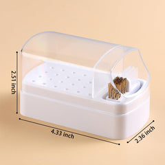 Fcozpjk cleaner case with 30-hole organizer to reach drill bits quickly.