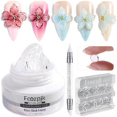 Fcozpjk clear builder gel bottle for durable nail sculpting and 3D designs