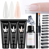 Kit Fcozpjk gel extensión uñas transparente para un acabado natural