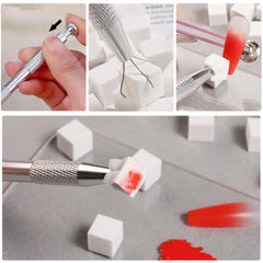 Fcozpjk nail art pen-grabber keeps fingers clean.