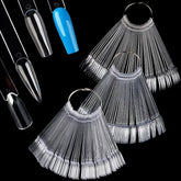 Fcozpjk nail swatch sticks with ring and ballerina tips for color display and practice