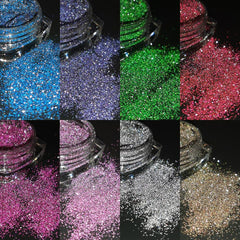 Polvo brillante rosa de Fcozpjk, brillo suave para uñas delicadas.
