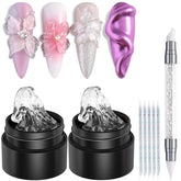 Fcozpjk two 5g clear hard gel bottles for durable nail sculpting