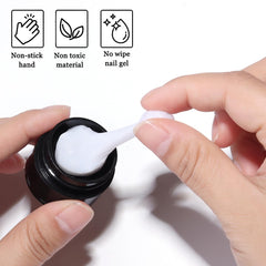 Fcozpjk white hard gel close-up shows thick density for sculpting.