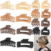 FDBJulyy 16-piece hair clip set on model for versatile styling and day-long hold.