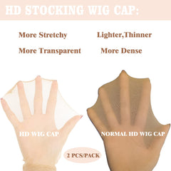 FDBJulyy invisible HD wig cap breathable design helps keep scalp cool