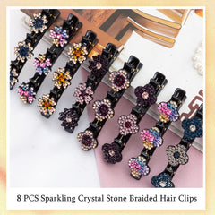 Pinza FDBJulyy con cristal, detalle deslumbrante para recogidos elegantes