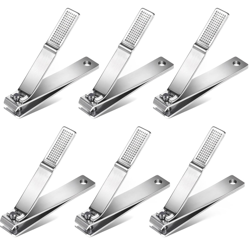 FdcZeyxior 6-piece straight nail clipper set for precise thick-nail cuts.
