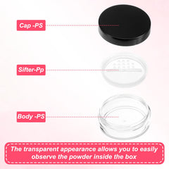 FdcZeyxior leakproof screw lid keeps powder secure during travel