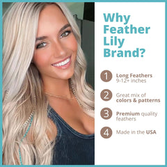 Feather Lily microlink beads set simplifies application with a secure, mess-free DIY process.
