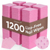 FEBABACI toallitas uñas sin pelusa, 5 cm, limpieza profesional sin residuos.