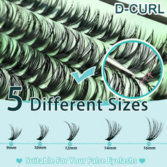FebFeb 30D and 40D curl clusters with natural finish