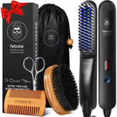 FEBOTE beard straightener heat setup for fast grooming routines