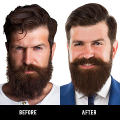 FEBOTE beard straightener LCD display showing temperature control