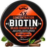 FEBOTE Biotin Beard Balm in sandalwood packaging for a refined, non-greasy finish