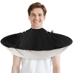 FEBSNOW hair cutting cape with adjustable buckle for secure, comfortable wear.