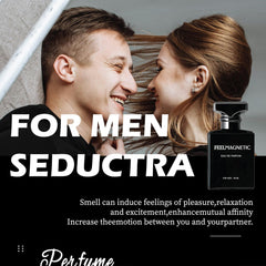 FeelMagnetic perfume box packaging shown for gift-ready presentation.