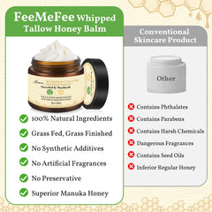 FeeMeFee Tallow de Res, aplicación suave con deslizamiento cómodo.